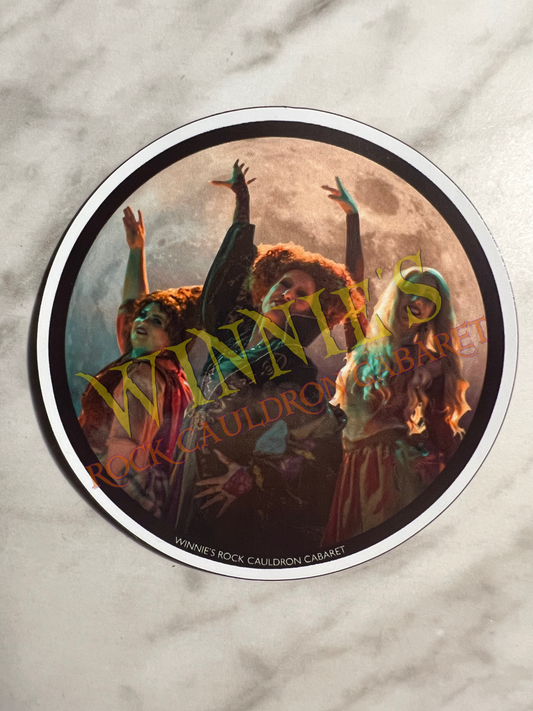 Rock Cauldron Cabaret Three Sisters Sticker